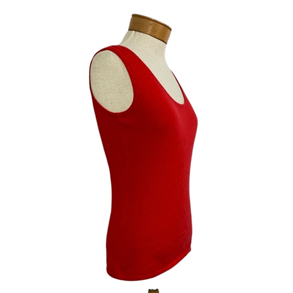 Neiman Marcus Small Cashmere Collection
Cashmere Basic Red Tank Top - Picture 3 of 8